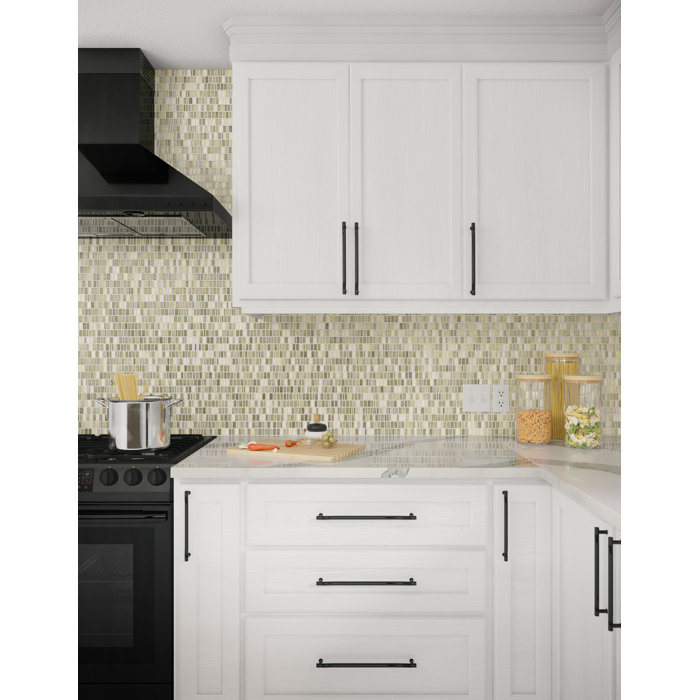 Daltile Clio Daltile Random Sized Glass Mosaic Tile in Nox Wayfair